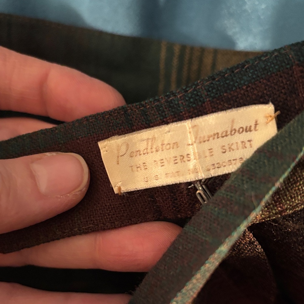 Vintage Pendleton Reversible Turnabout Skirt — Pr… - image 13